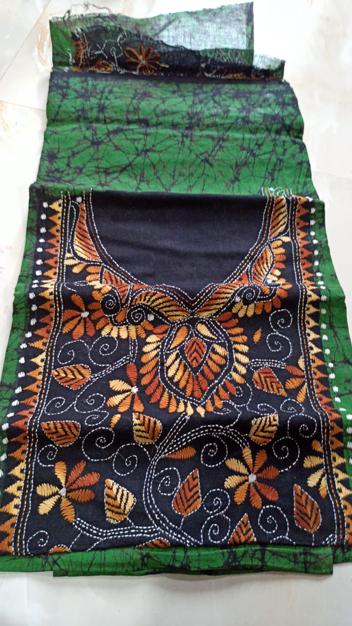 Buy Batik Printed Cotton Kurti with Salwar Set Online l iTokricom  iTokri  आईटकर