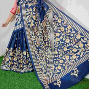 Kantha stitched sareeKantha stitched saree