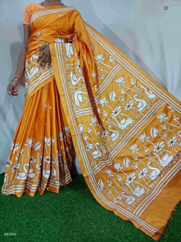 Kantha Stitched Saree1