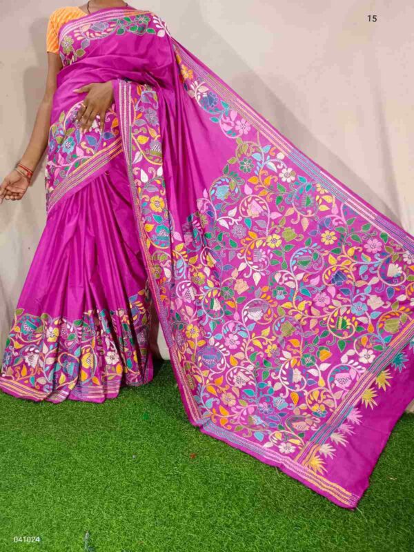 Kantha Stitched Saree