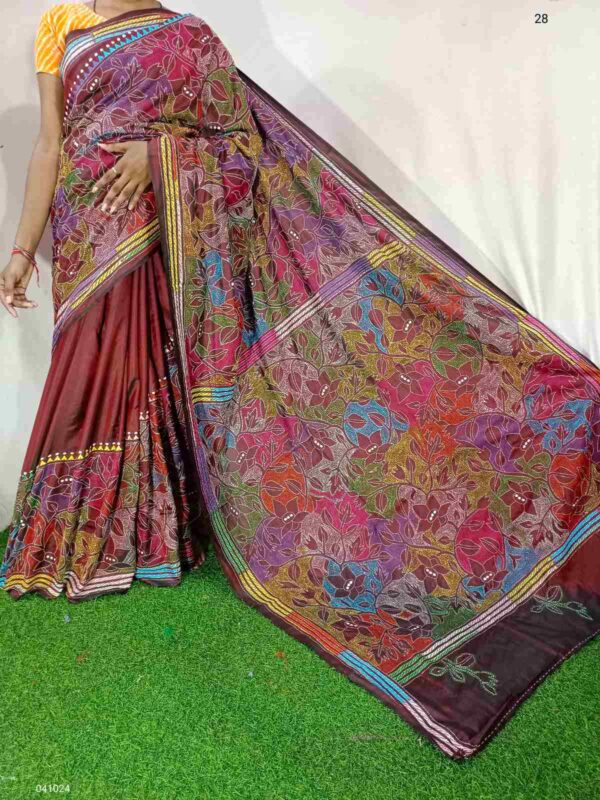 Kantha Stitched Saree13