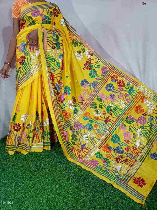 Kantha Stitched Saree15