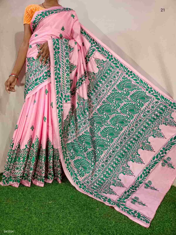 Kantha Stitched Saree