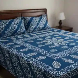 Batik bedsheet with pillow covers