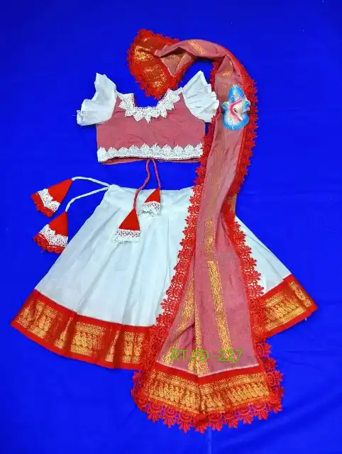Exclusive Pure Cotton Lehenga for Kids 2 Jamdani Lehenga