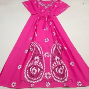 Kantha Stitched Kaftan Nighty