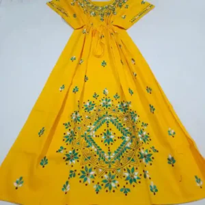 Kantha Stitched Kaftan Nighty