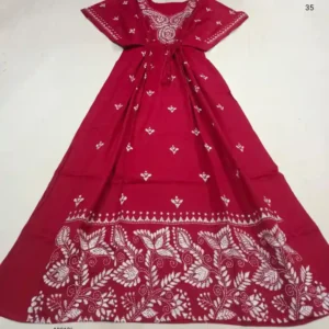 Kantha Stitched Kaftan Nighty