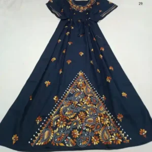 Kantha Stitched Kaftan Nighty