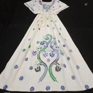 Kantha Stitched Kaftan Nighty