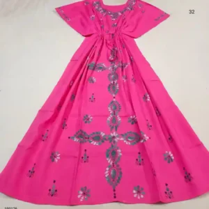 Kantha Stitched Kaftan Nighty