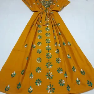 Kantha Stitched Kaftan Nighty