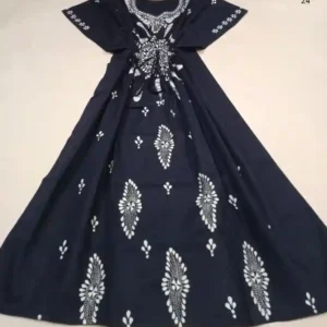 Kantha Stitched Kaftan Nighty
