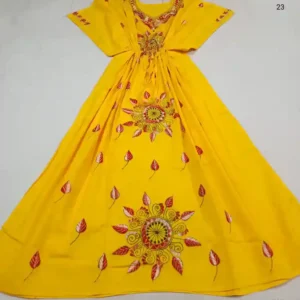 Kantha Stitched Kaftan Nighty