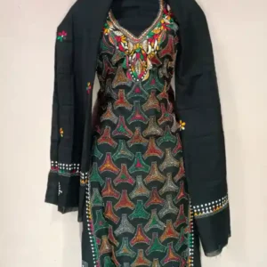 Reverse Kantha Stitched Salwar