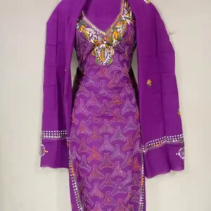 Reverse Kantha Stitched Salwar
