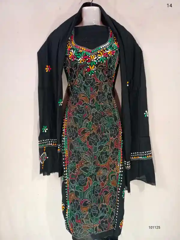 Reverse Kantha Stitched Salwar 1 Reverse Kantha Stitched Salwar