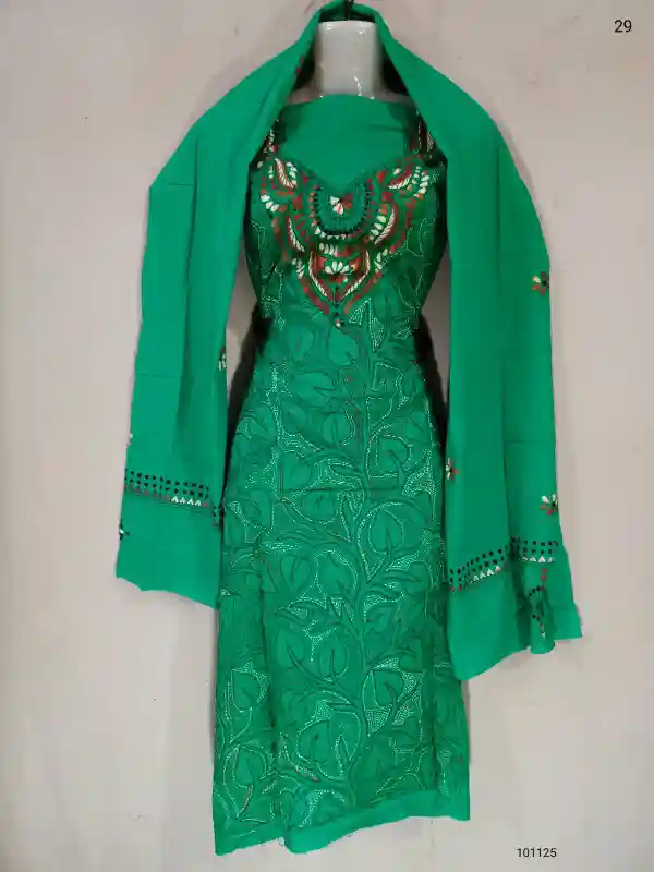 Reverse Kantha Stitched Salwar 1 Reverse Kantha Stitched Salwar