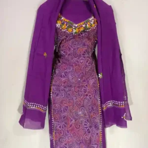 Reverse Kantha Stitched Salwar