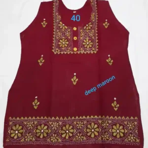 Kantha Stitched Top for women (Medium)