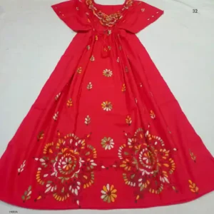 Kantha Stitched Kaftan Nighty