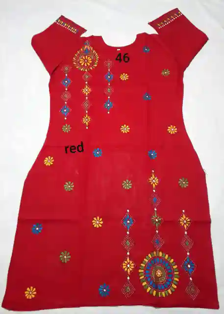 Kantha Stitched Kurti (XXL) 1 Kantha Stitched Kurti (XXL)