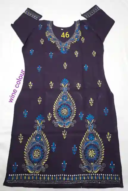 Kantha Stitched Kurti (XXL) 1 Kantha Stitched Kurti (XXL)