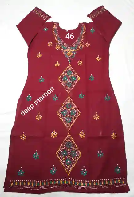 Kantha Stitched Kurti (XXL) 1 Kantha Stitched Kurti (XXL)