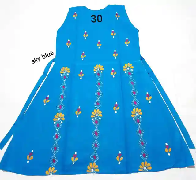 Kantha Stitched Frock for Kids 1 Kantha Stitched Frock for Kids