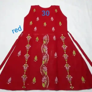Kantha Stitched Frock for Kids