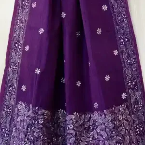 Kantha Stitched Cotton Saree