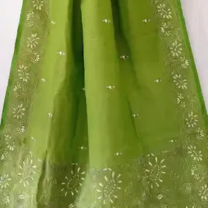 Kantha Stitched Cotton Saree