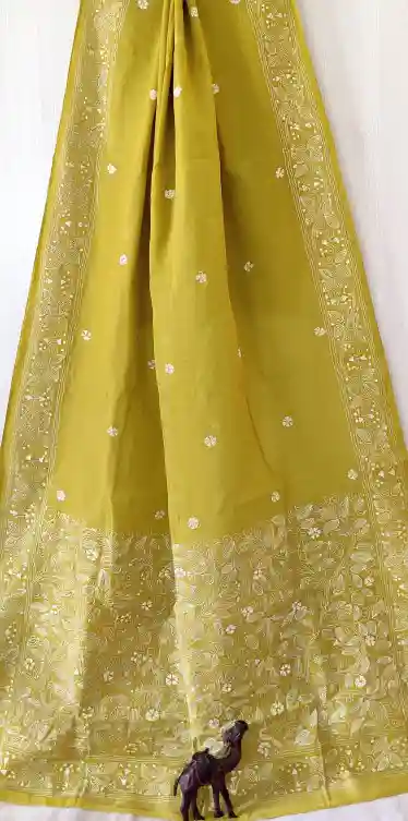 Kantha Stitched Cotton Saree 1 Kantha Stitched Cotton Saree