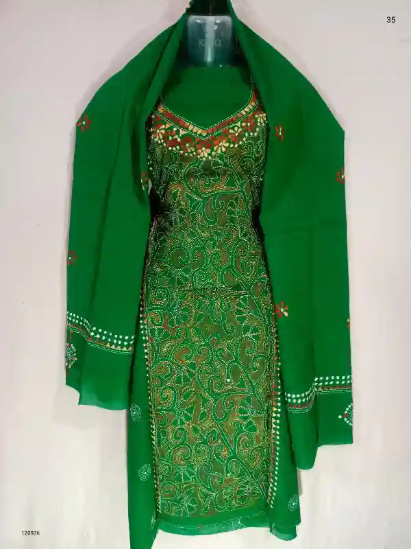 Reverse Kantha Stitched Salwar 1 Reverse Kantha Stitched Salwar