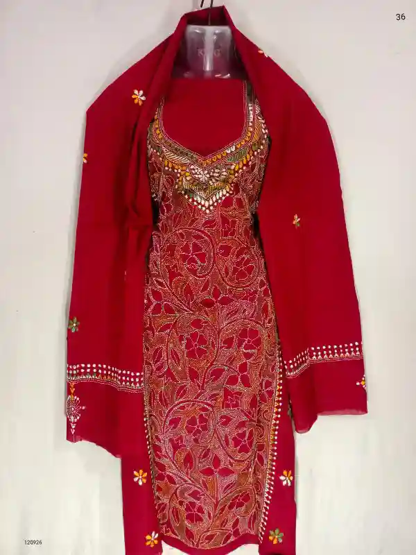 Reverse Kantha Stitched Salwar 1 Reverse Kantha Stitched Salwar