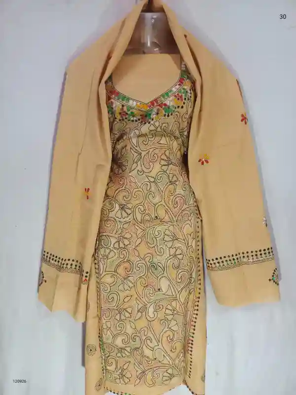 Reverse Kantha Stitched Salwar 1 Reverse Kantha Stitched Salwar