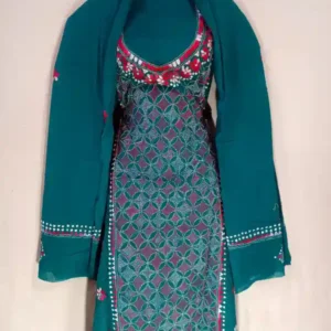 Reverse Kantha Stitched Salwar