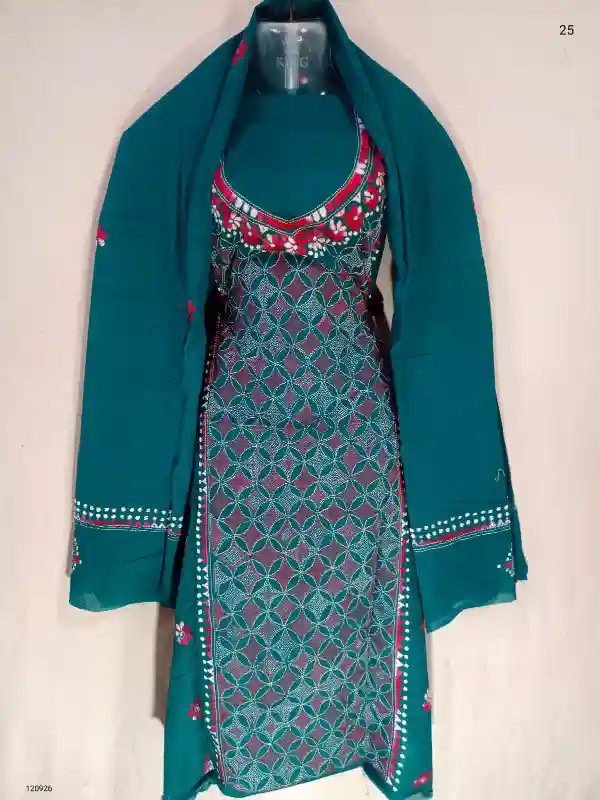 Reverse Kantha Stitched Salwar 1 Reverse Kantha Stitched Salwar