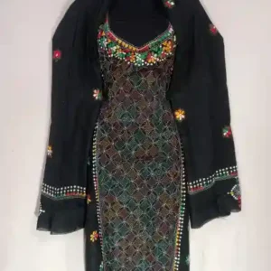 Reverse Kantha Stitched Salwar