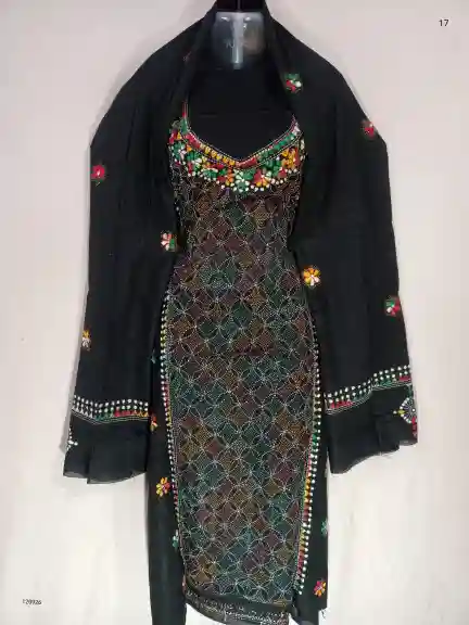 Reverse Kantha Stitched Salwar 1 Reverse Kantha Stitched Salwar
