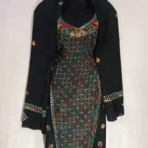 Reverse Kantha Stitched Salwar