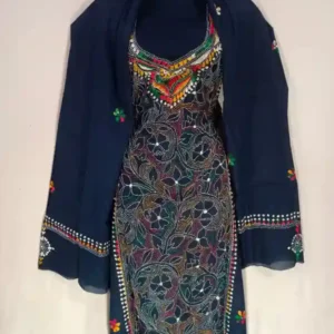 Reverse Kantha Stitched Salwar