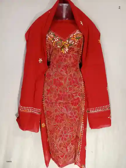 Reverse Kantha Stitched Salwar 1 Reverse Kantha Stitched Salwar